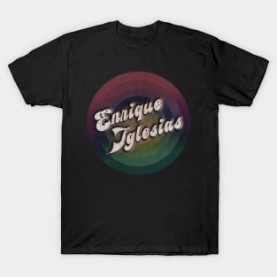 retro vintage circle Enrique Iglesias T-Shirt